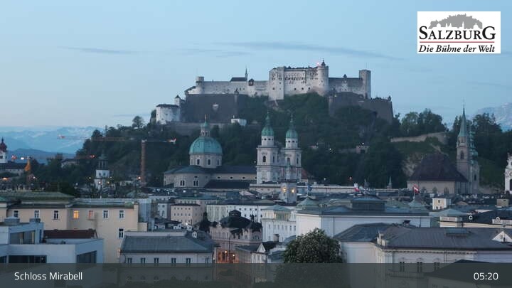 Archived image Webcam Salzburg: Mirabell Palace