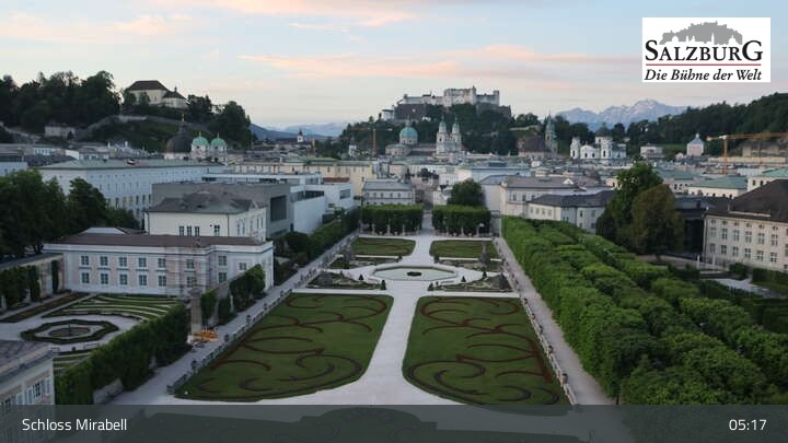 Archived image Webcam Salzburg: Mirabell Palace
