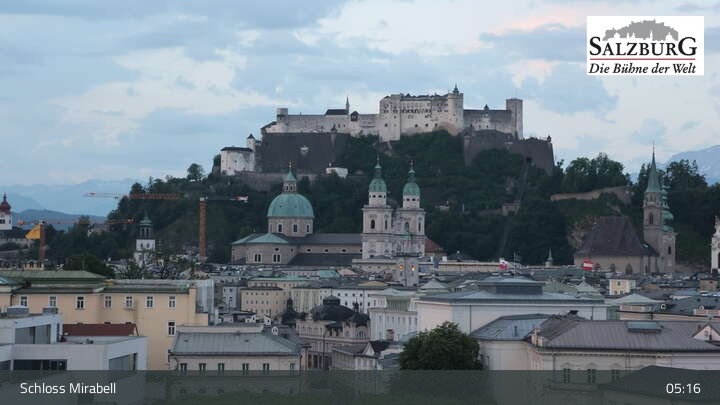 Archived image Webcam Salzburg: Mirabell Palace
