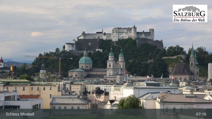 Archived image Webcam Salzburg: Mirabell Palace