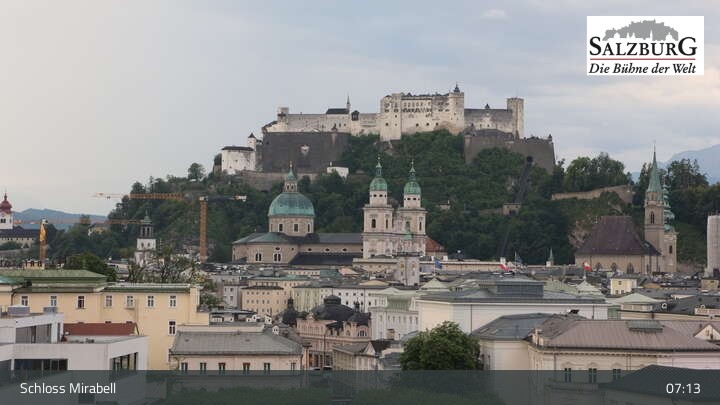 Archived image Webcam Salzburg: Mirabell Palace