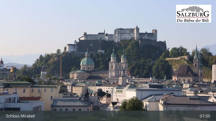 Archived image Webcam Salzburg: Mirabell Palace