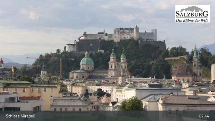 Archiv Foto Webcam Salzburg: Schloss Mirabell
