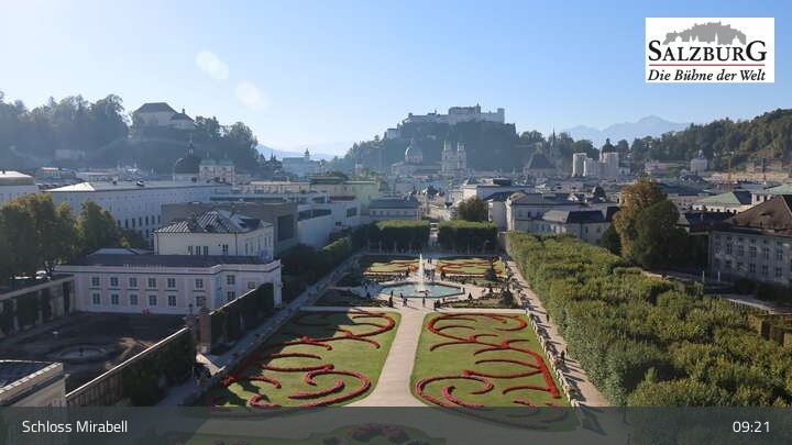 Archived image Webcam Salzburg: Mirabell Palace