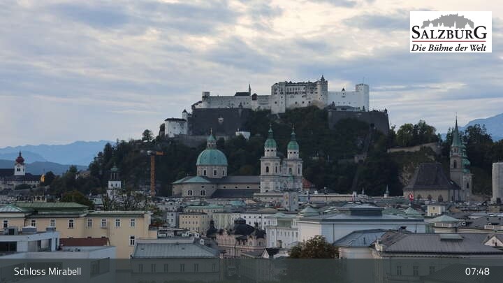 Archived image Webcam Salzburg: Mirabell Palace