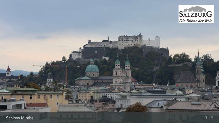 Archiv Foto Webcam Salzburg: Schloss Mirabell