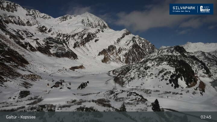 Archived image Webcam Lake Kopssee in Galtür