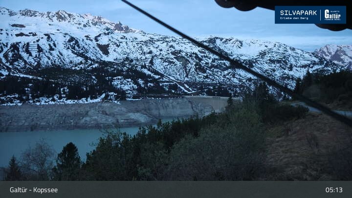 Archiv Foto Webcam Stausee Kops in Galtür