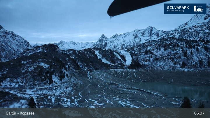 Archiv Foto Webcam Stausee Kops in Galtür