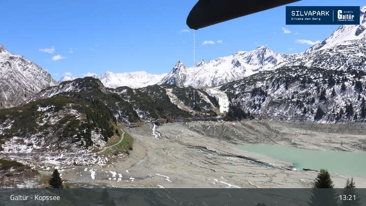 Archiv Foto Webcam Stausee Kops in Galtür