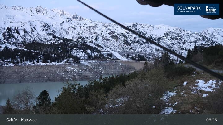 Archiv Foto Webcam Stausee Kops in Galtür