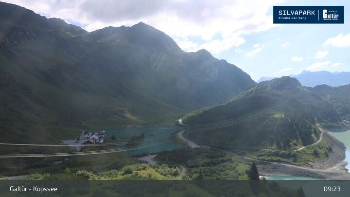 Archiv Foto Webcam Stausee Kops in Galtür