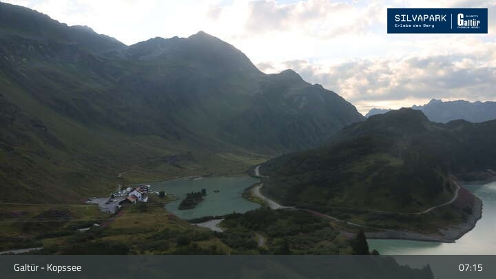 Archiv Foto Webcam Stausee Kops in Galtür