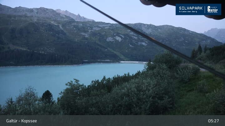 Archiv Foto Webcam Stausee Kops in Galtür