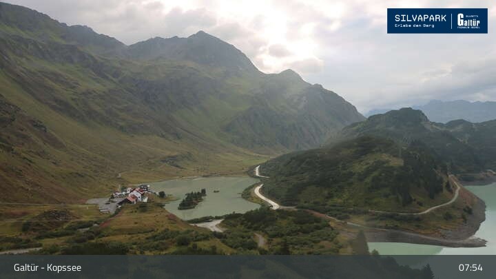 Archiv Foto Webcam Stausee Kops in Galtür