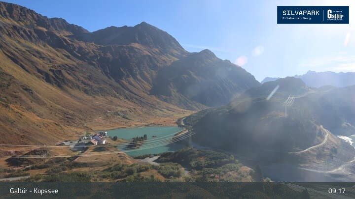Archiv Foto Webcam Stausee Kops in Galtür