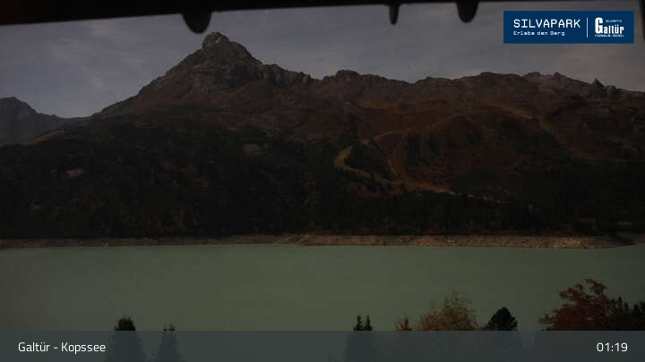 Archiv Foto Webcam Stausee Kops in Galtür