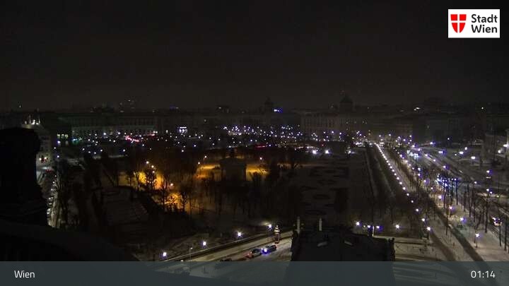 Archived image Webcam Vienna - Burgtheater