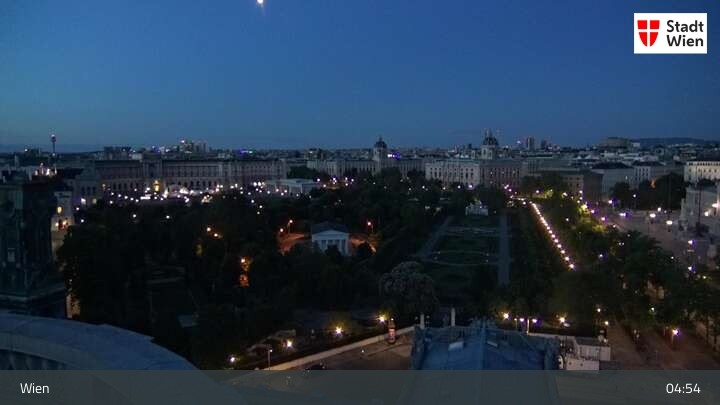 Archived image Webcam Vienna - Burgtheater