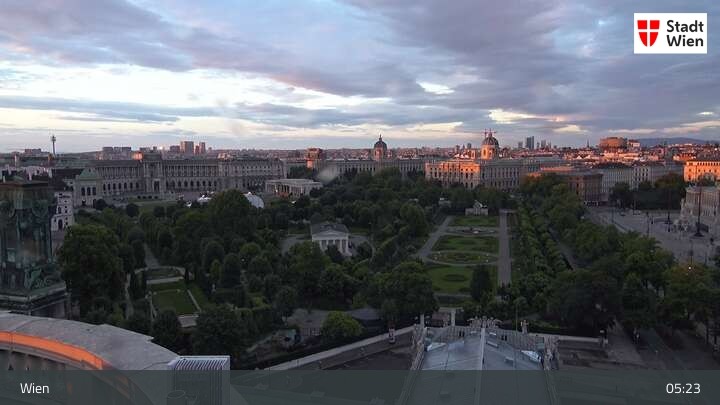 Archived image Webcam Vienna - Burgtheater