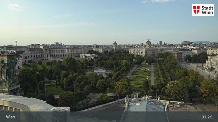 Archived image Webcam Vienna - Burgtheater