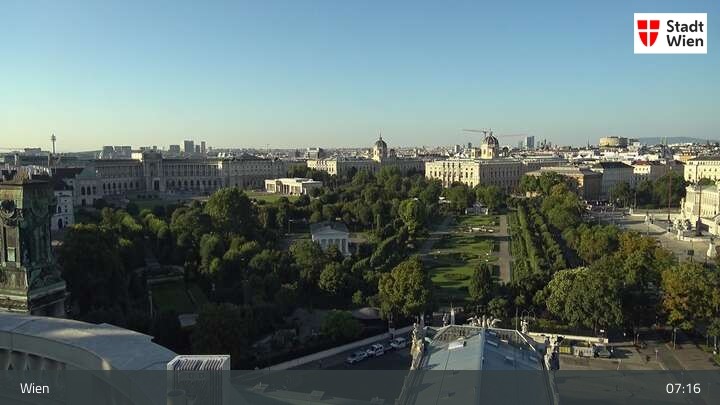 Archived image Webcam Vienna - Burgtheater