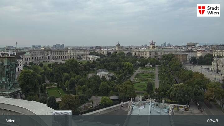 Archived image Webcam Vienna - Burgtheater