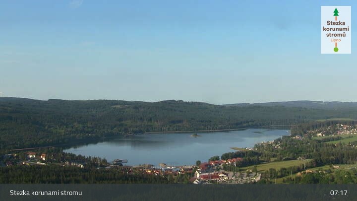 Archiv Foto Webcam Stausee Lipno - Lipensko