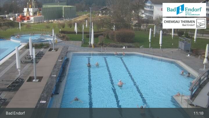 Archiv Foto Webcam Außenbecken: Chiemgau Thermen