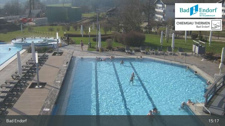 Archiv Foto Webcam Außenbecken: Chiemgau Thermen