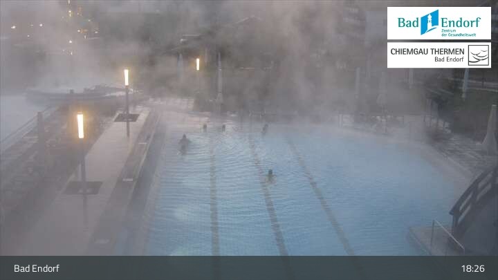 Archiv Foto Webcam Außenbecken: Chiemgau Thermen