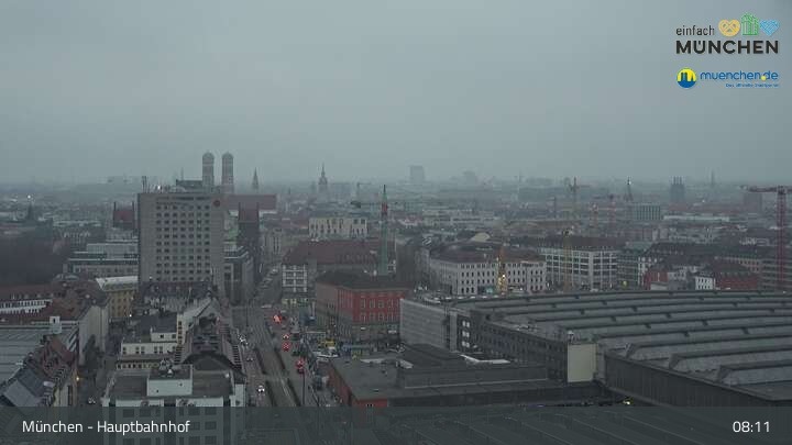 Archiv Foto Webcam München: Livestream am Hauptbahnhof