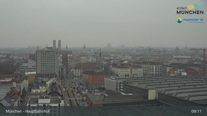 Archiv Foto Webcam München: Livestream am Hauptbahnhof