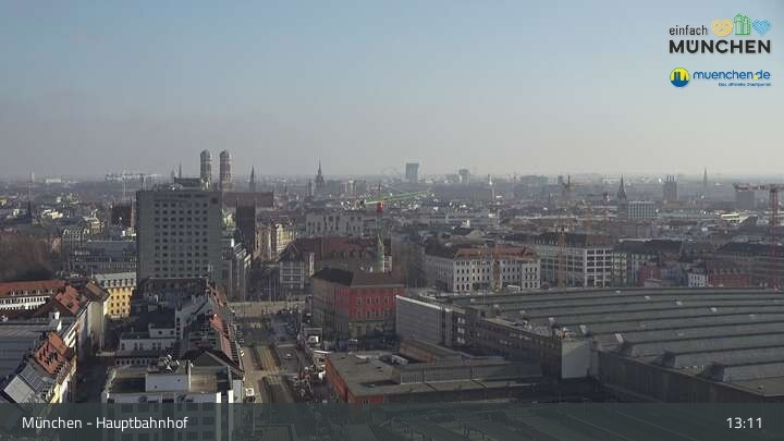 Archiv Foto Webcam München: Livestream am Hauptbahnhof