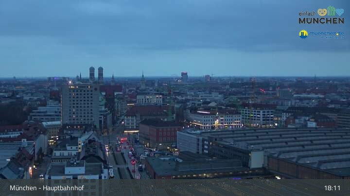 Archiv Foto Webcam München: Livestream am Hauptbahnhof