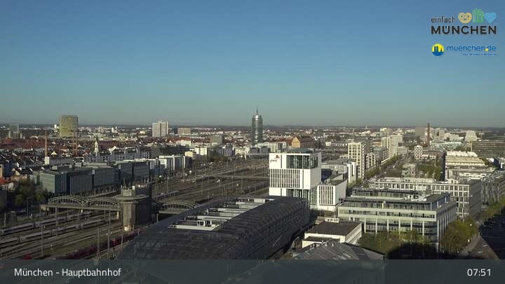 Archiv Foto Webcam München: Livestream am Hauptbahnhof