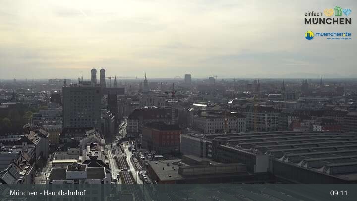 Archiv Foto Webcam München: Livestream am Hauptbahnhof