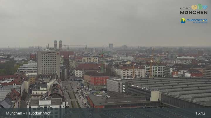 Archiv Foto Webcam München: Livestream am Hauptbahnhof