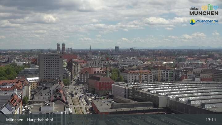 Archiv Foto Webcam München: Livestream am Hauptbahnhof