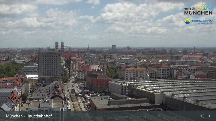Archiv Foto Webcam München: Livestream am Hauptbahnhof