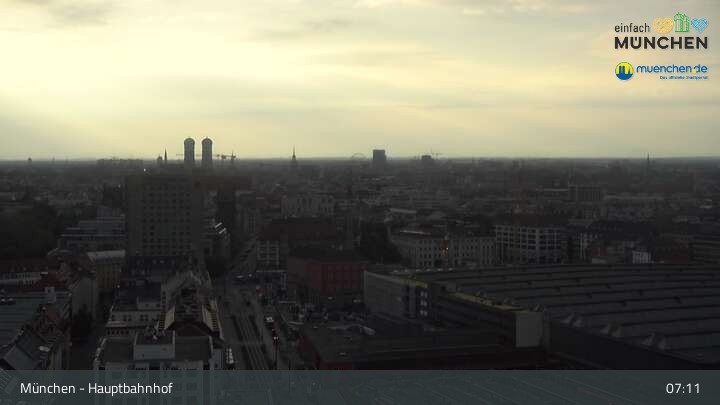 Archiv Foto Webcam München: Livestream am Hauptbahnhof