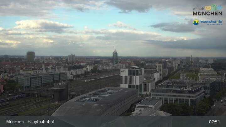 Archiv Foto Webcam München: Livestream am Hauptbahnhof