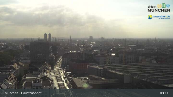 Archiv Foto Webcam München: Livestream am Hauptbahnhof